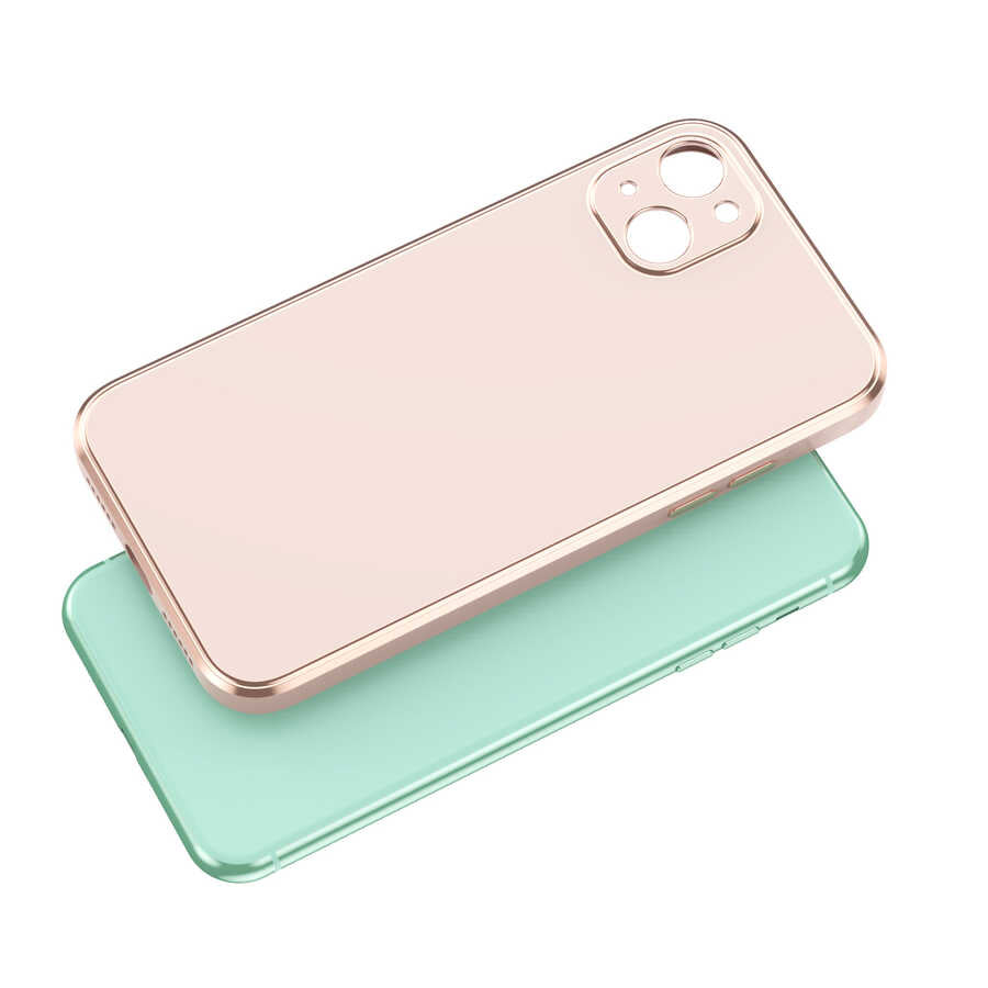 Apple iPhone 14 Plus Kılıf Zore Bark Kapak Rose Gold