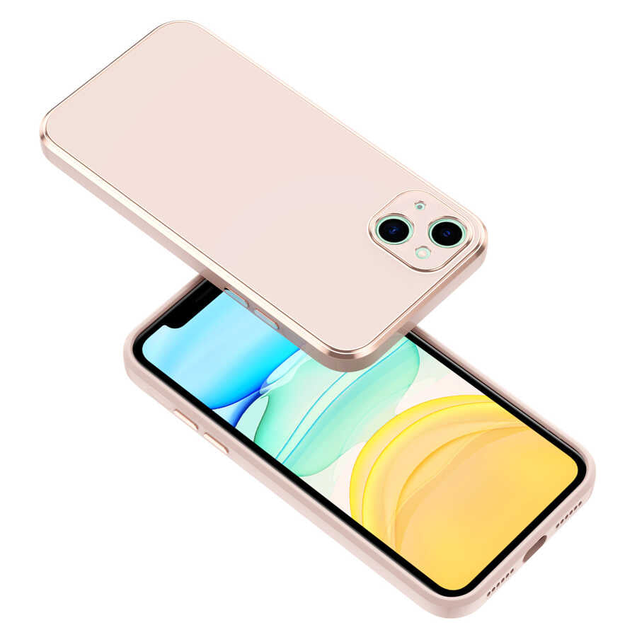 Apple iPhone 14 Plus Kılıf Zore Bark Kapak Rose Gold
