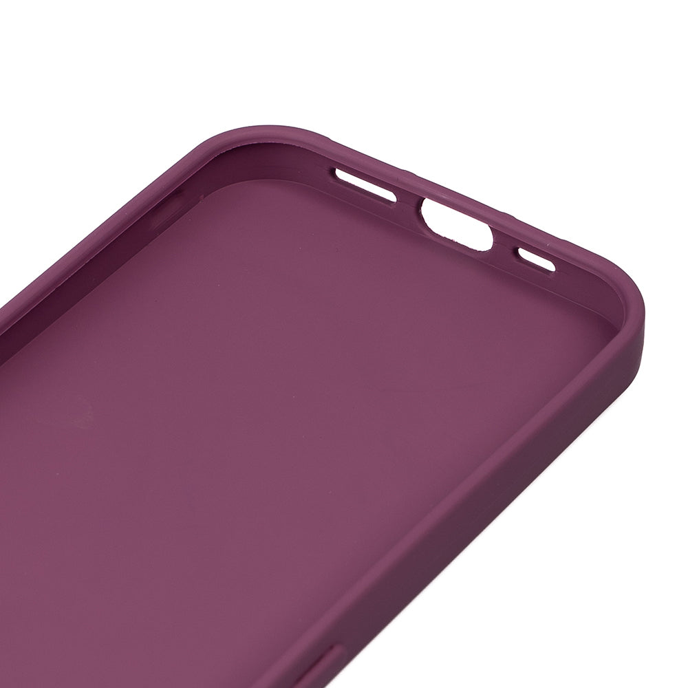 Apple iPhone 15 Plus Kılıf Zore Biye Silikon Mor