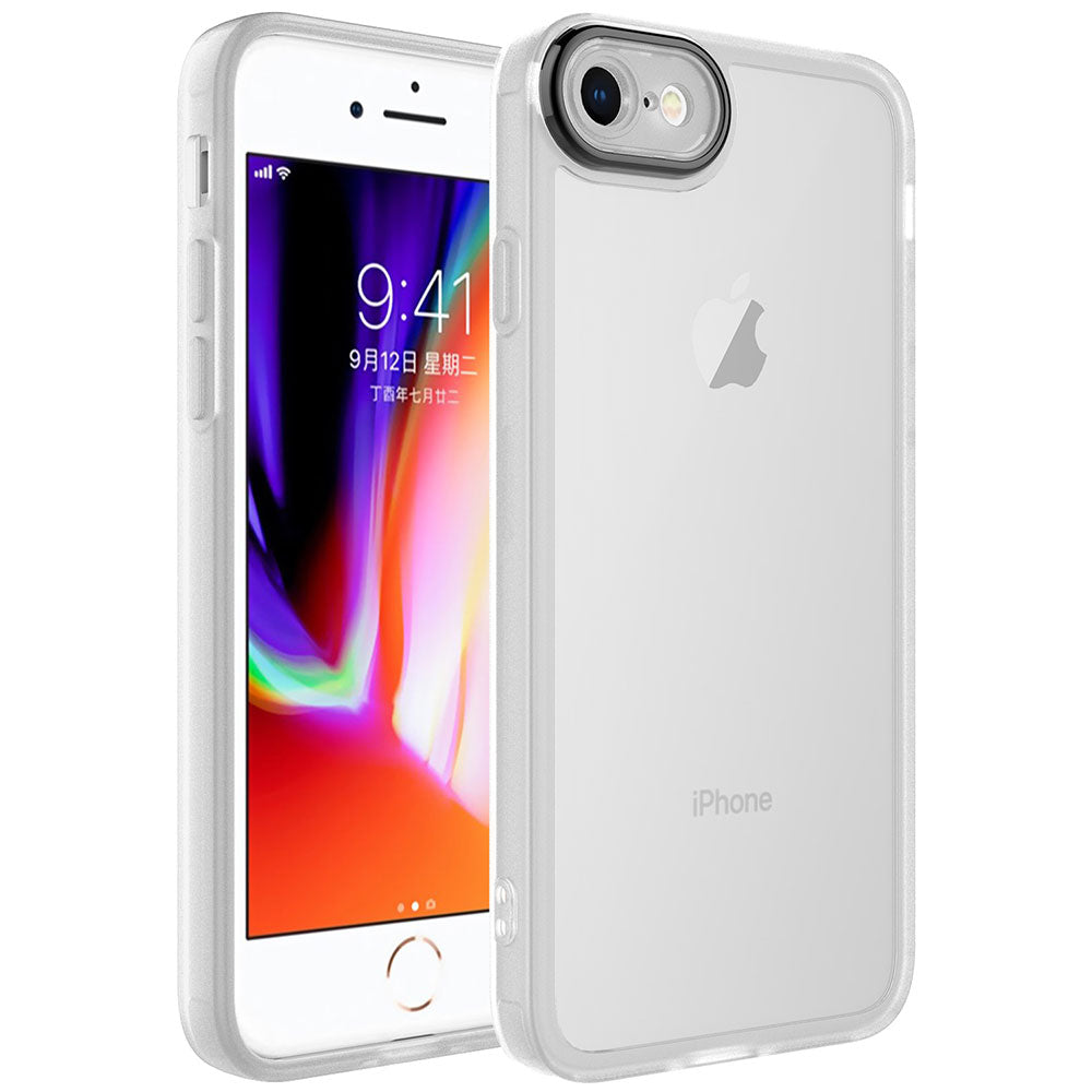 Apple iPhone SE 2020 Kılıf Kamera Korumalı Transparan Zore Post Kapak Renksiz