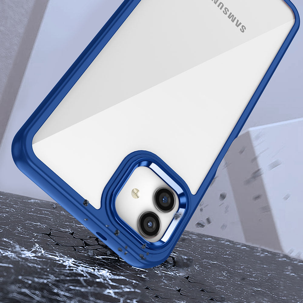 Galaxy A04 Kılıf Zore Flora Kapak Lacivert