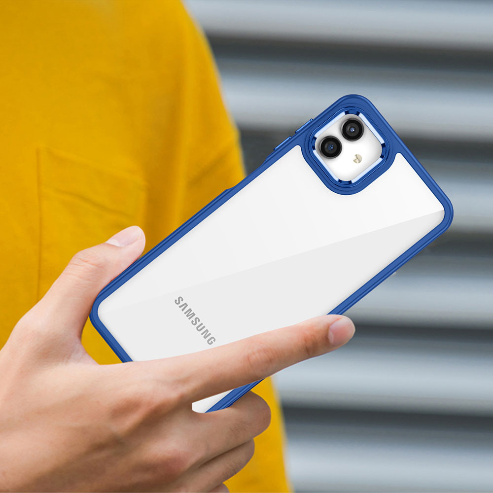 Galaxy A04 Kılıf Zore Flora Kapak Lacivert