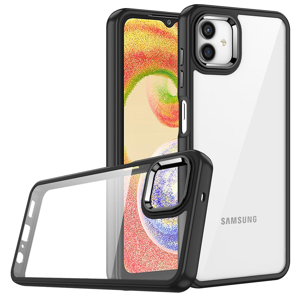 Galaxy A04 Kılıf Zore Flora Kapak Siyah