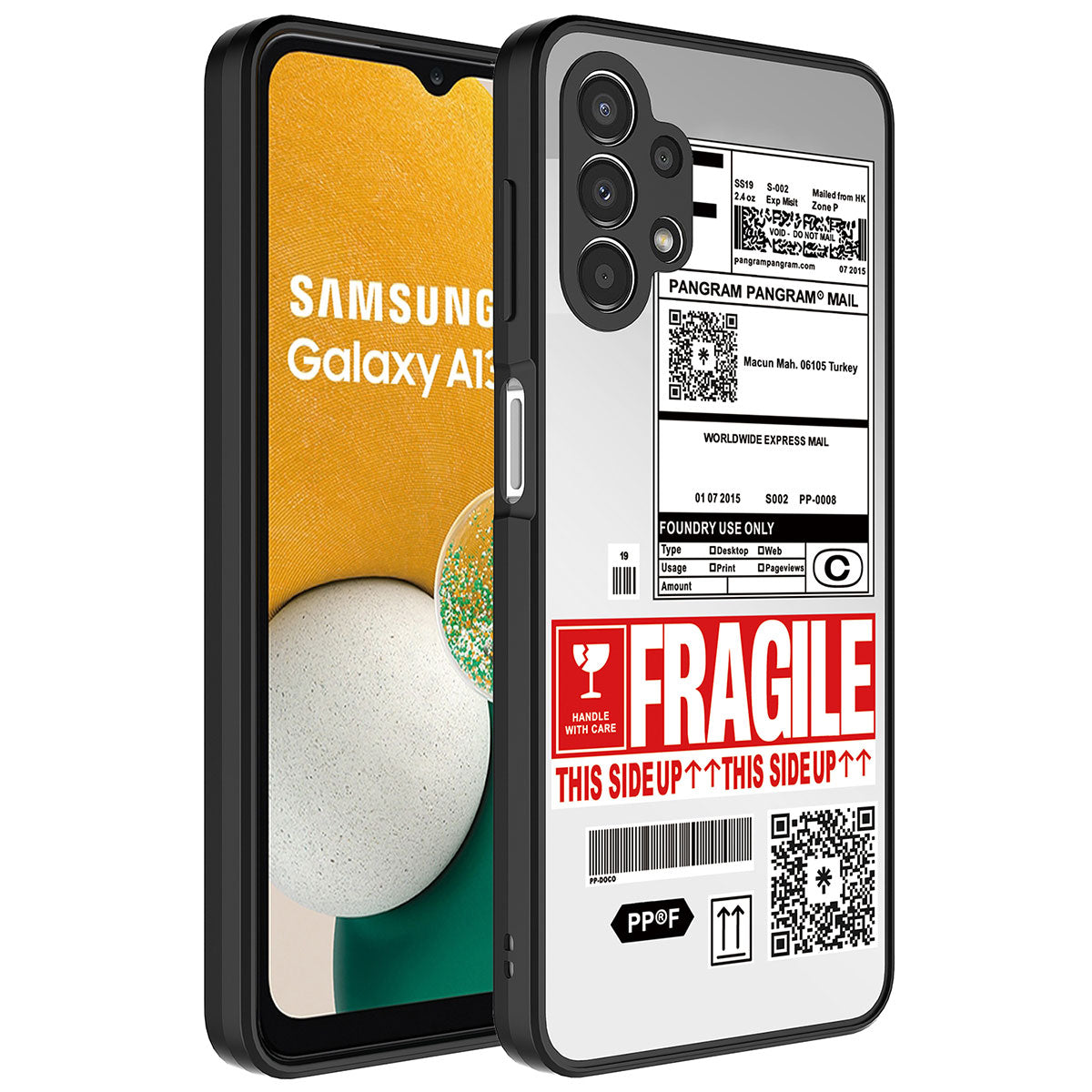 Galaxy A13 4G Kılıf Aynalı Desenli Kamera Korumalı Parlak Zore Mirror Kapak Fragile