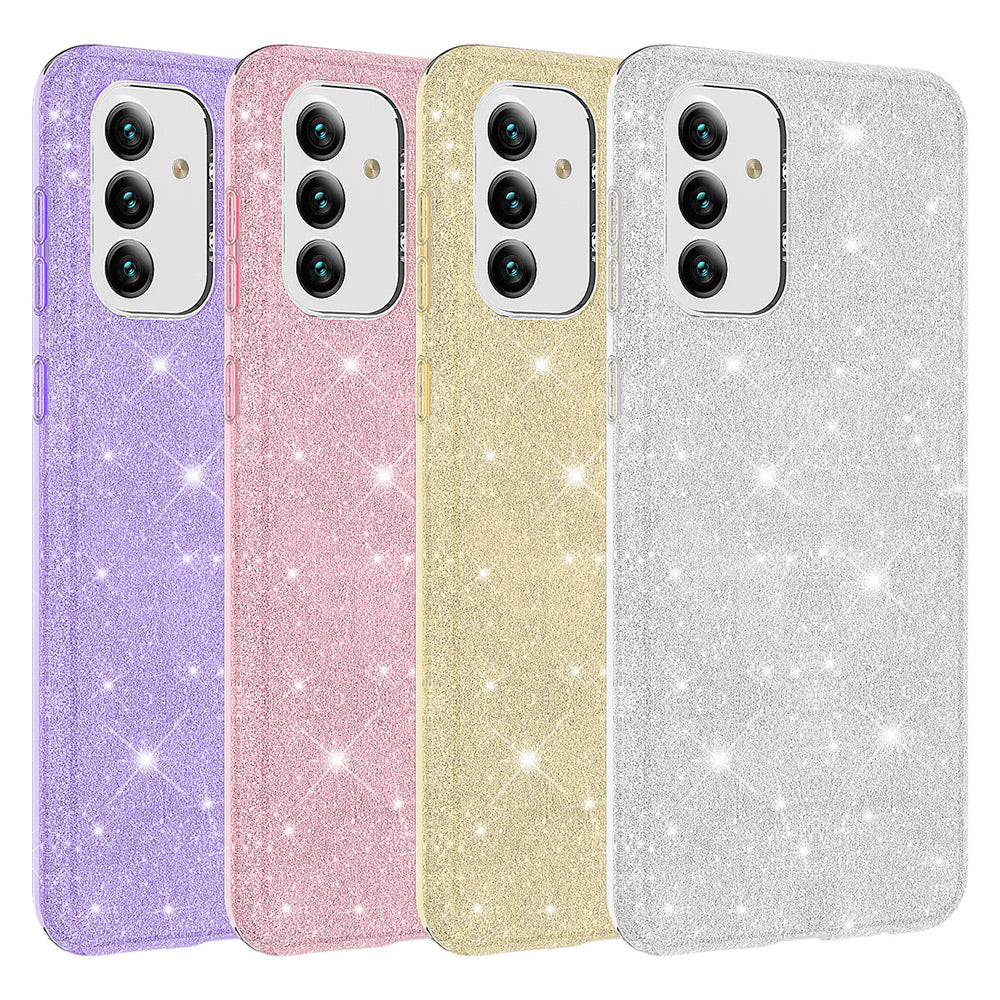 Galaxy A13 5G Kılıf Zore Shining Silikon Gold