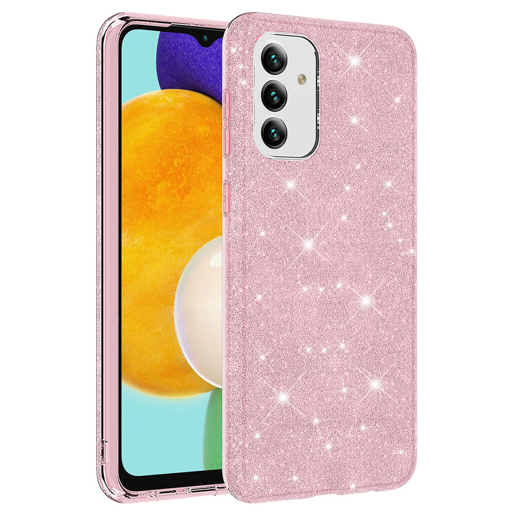 Galaxy A13 5G Kılıf Zore Shining Silikon Pembe