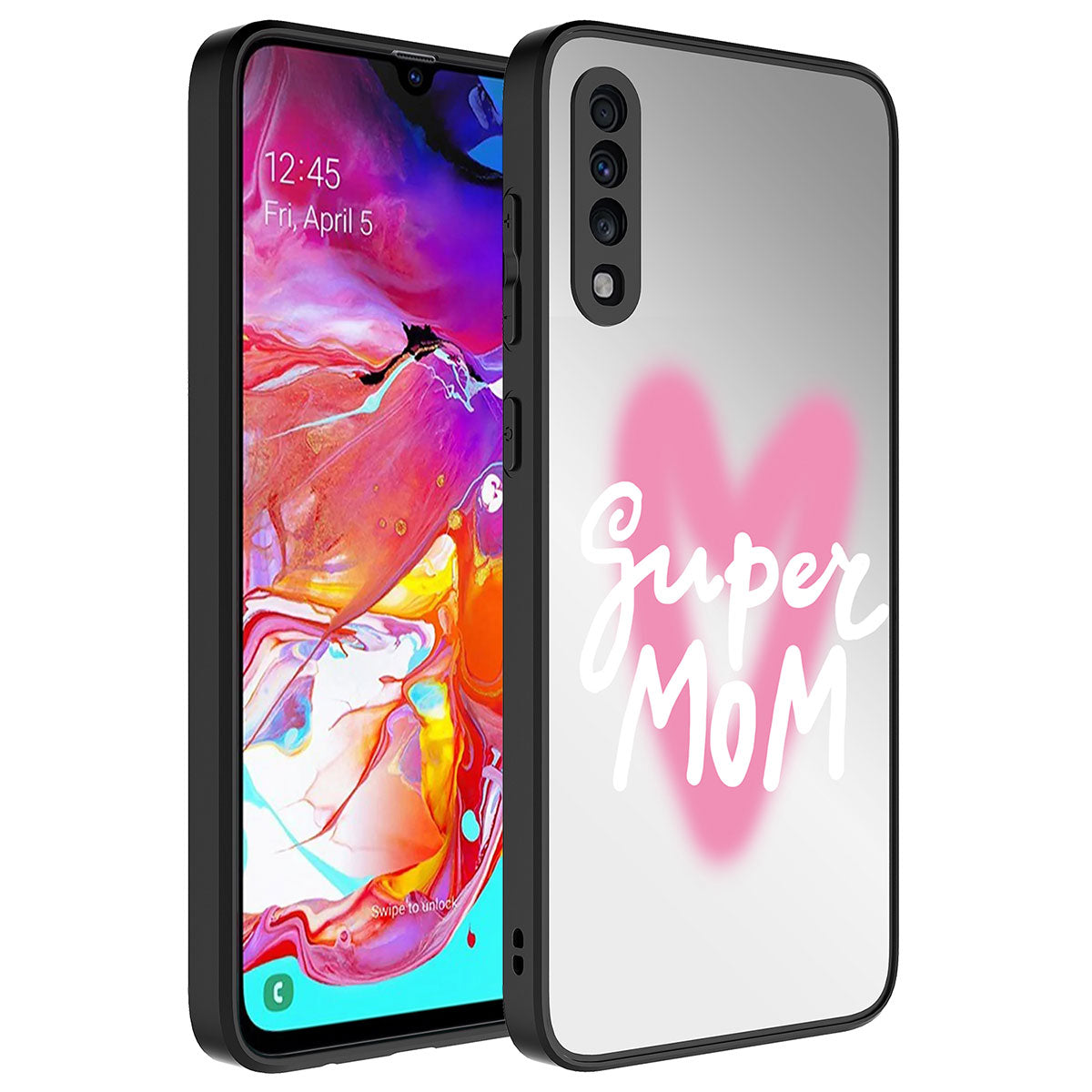 Galaxy A50 Kılıf Aynalı Desenli Kamera Korumalı Parlak Zore Mirror Kapak Pati