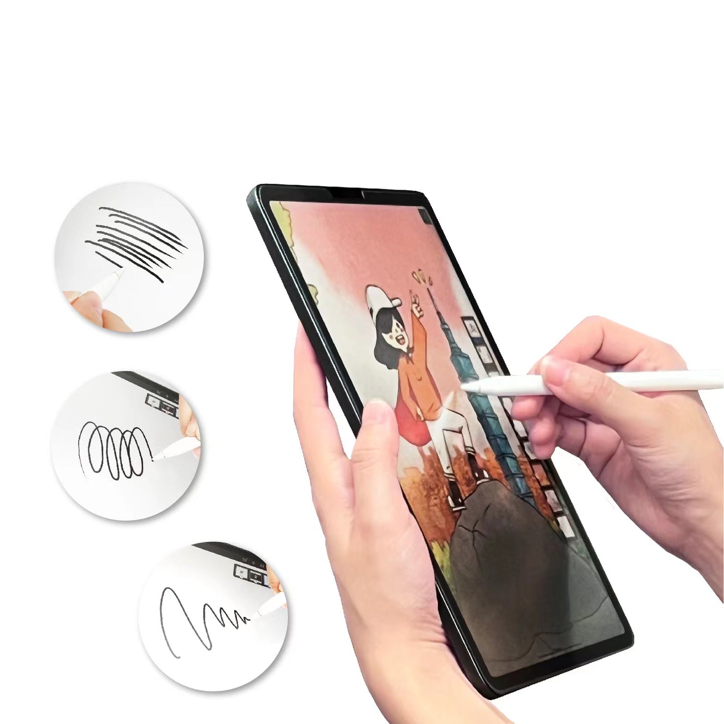 Galaxy Tab A9 Kağıt Hisli Mat Davin Paper Like Ekran Koruyucu Renksiz