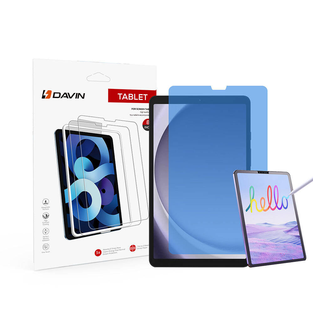 Galaxy Tab A9 Kağıt Hisli Mat Davin Paper Like Ekran Koruyucu Renksiz
