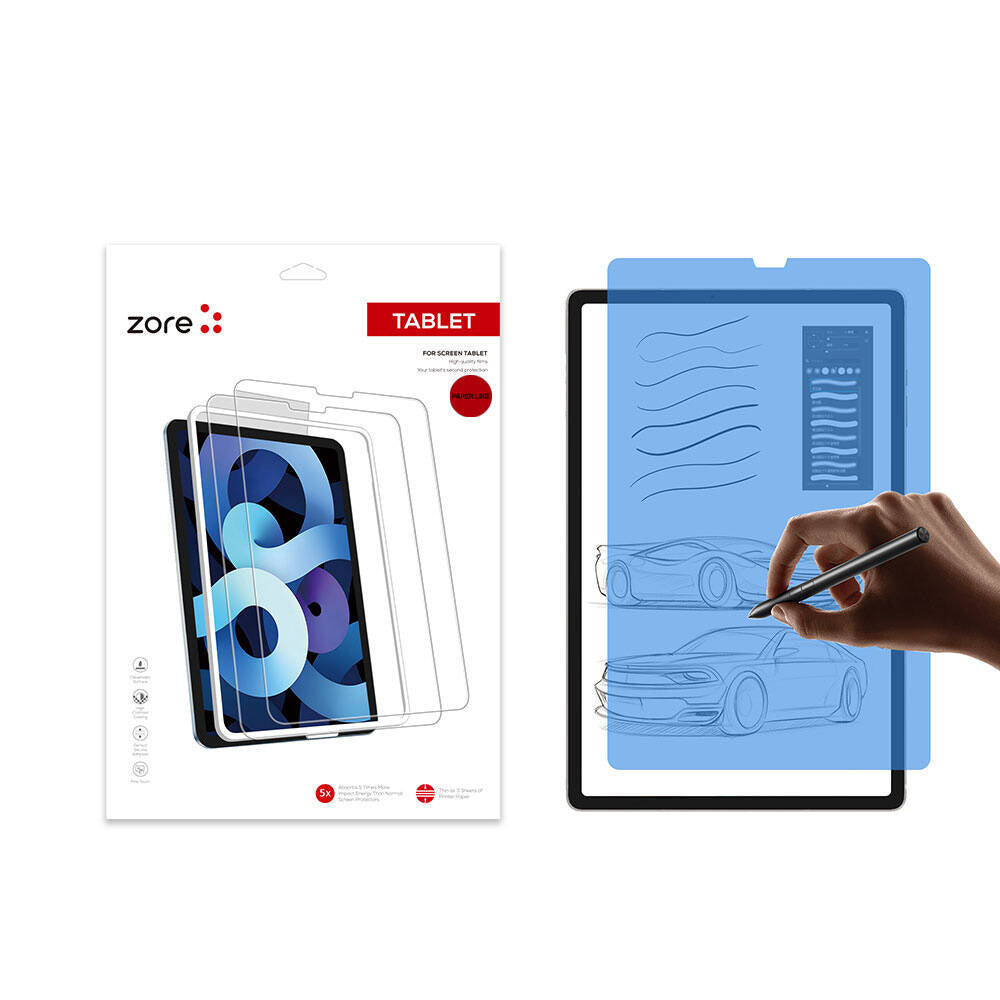 Galaxy Tab A9 Kağıt Hisli Mat Zore Paper-Like Ekran Koruyucu Renksiz