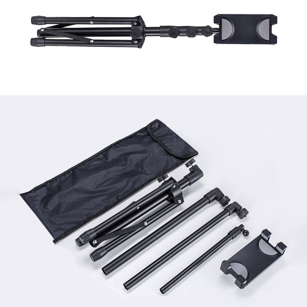 Zore ADV-306 Dört Kademeli Tablet ve Telefon Tutuculu Tripod Siyah