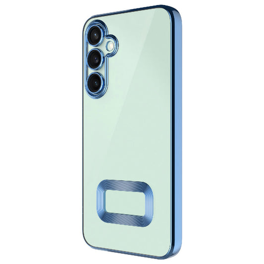 Galaxy A26 Kılıf Kamera Korumalı Logo Gösteren Zore Omega Kapak Mavi