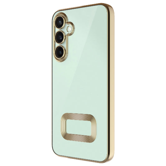 Galaxy A26 Kılıf Kamera Korumalı Logo Gösteren Zore Omega Kapak Gold
