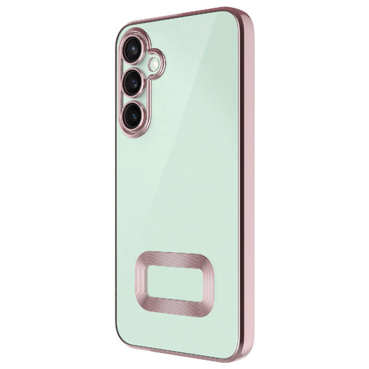 Galaxy A26 Kılıf Kamera Korumalı Logo Gösteren Zore Omega Kapak Rose Gold
