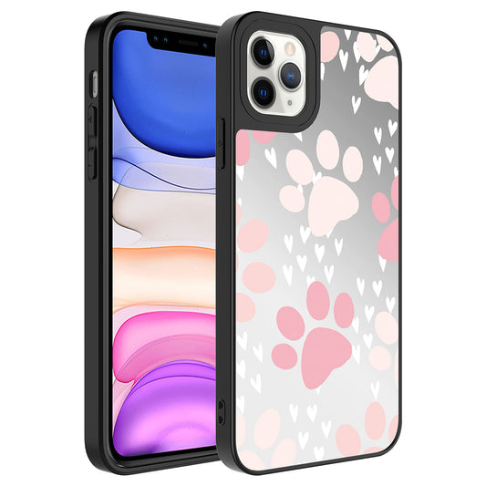 Apple iPhone 11 Pro Kılıf Aynalı Desenli Kamera Korumalı Parlak Zore Mirror Kapak Pati