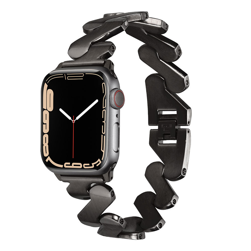Apple Watch 40mm Kordon KRD-80 Metal Strap Kayış Siyah