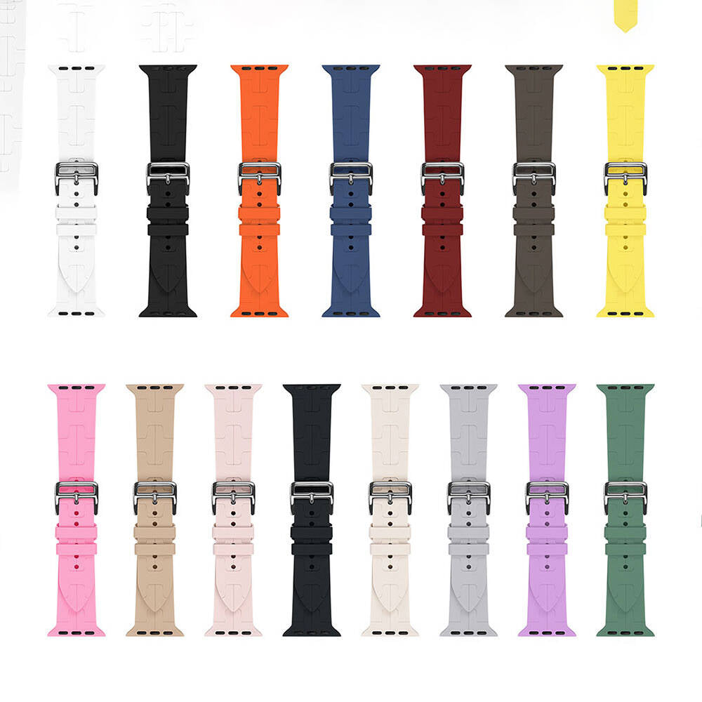 Apple Watch 42mm KRD-92 Silikon Kordon Turuncu