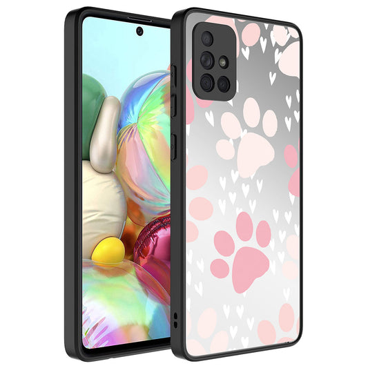 Galaxy A51 Kılıf Aynalı Desenli Kamera Korumalı Parlak Zore Mirror Kapak Pati