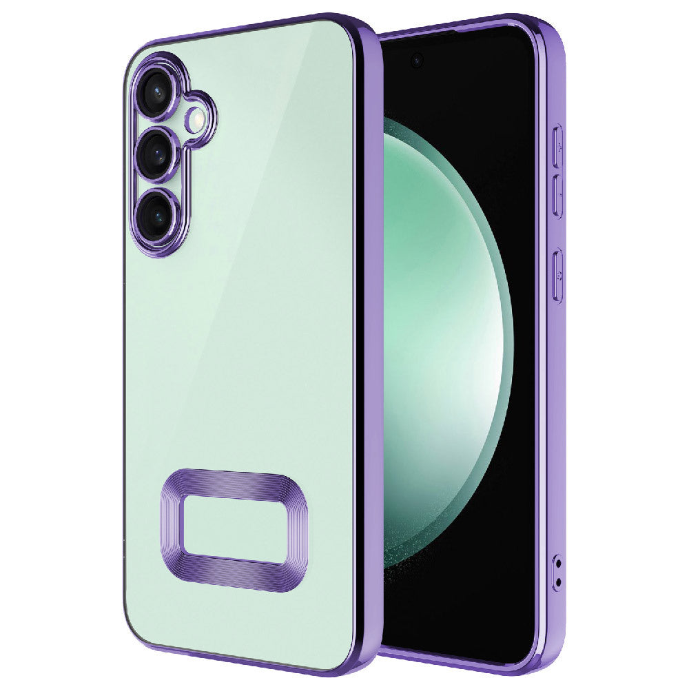 Galaxy A56 Kılıf Kamera Korumalı Logo Gösteren Zore Omega Kapak Lila