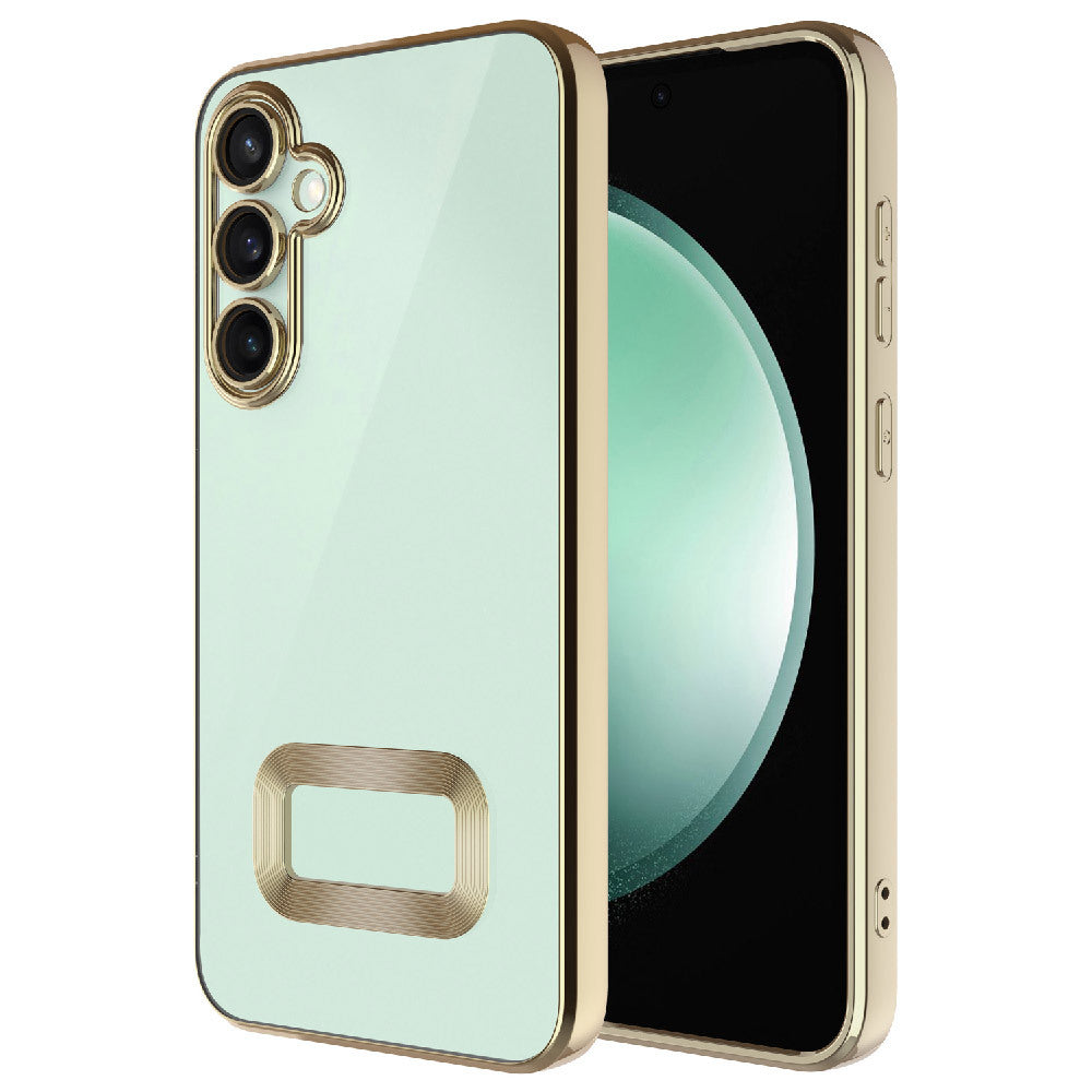 Galaxy A56 Kılıf Kamera Korumalı Logo Gösteren Zore Omega Kapak Lila