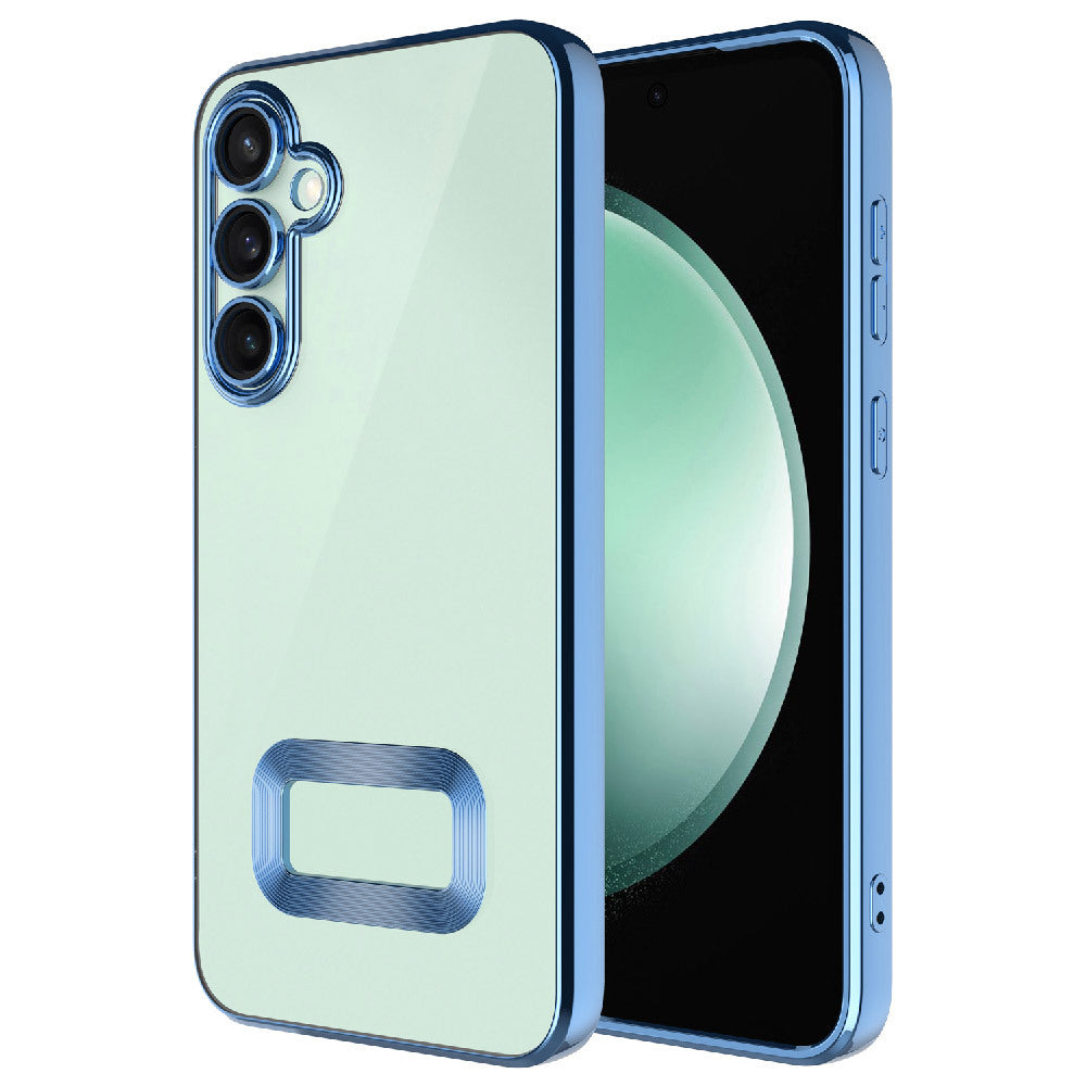 Galaxy A56 Kılıf Kamera Korumalı Logo Gösteren Zore Omega Kapak Lila