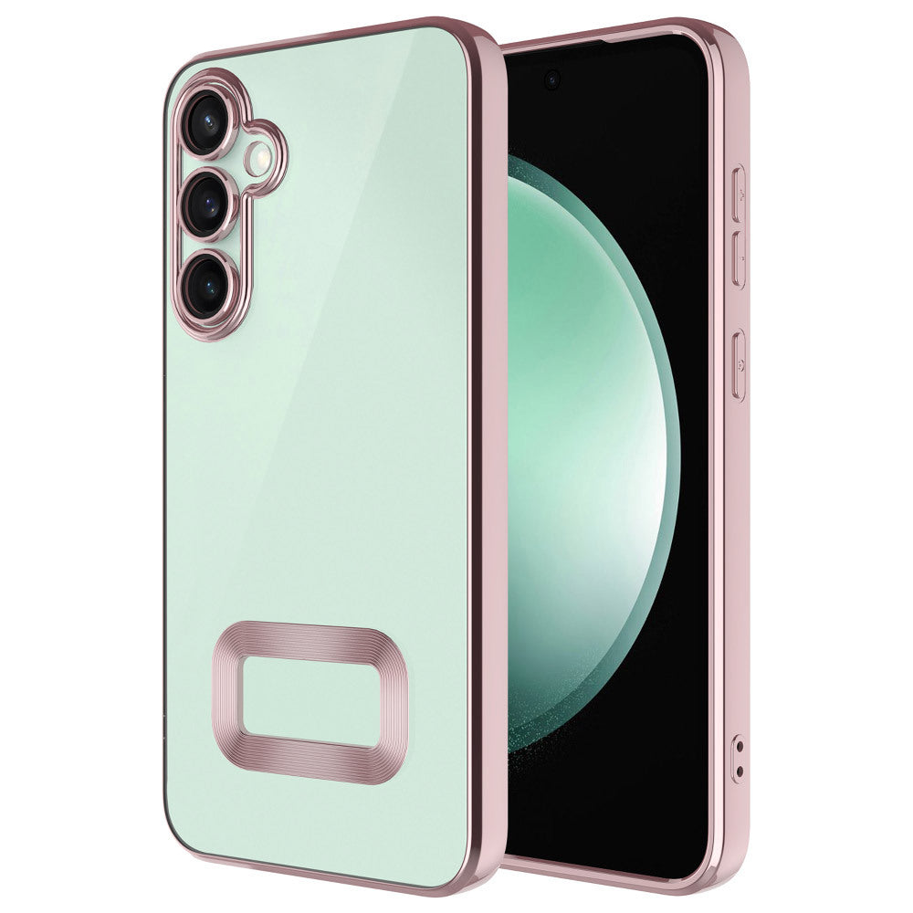 Galaxy A56 Kılıf Kamera Korumalı Logo Gösteren Zore Omega Kapak Lila