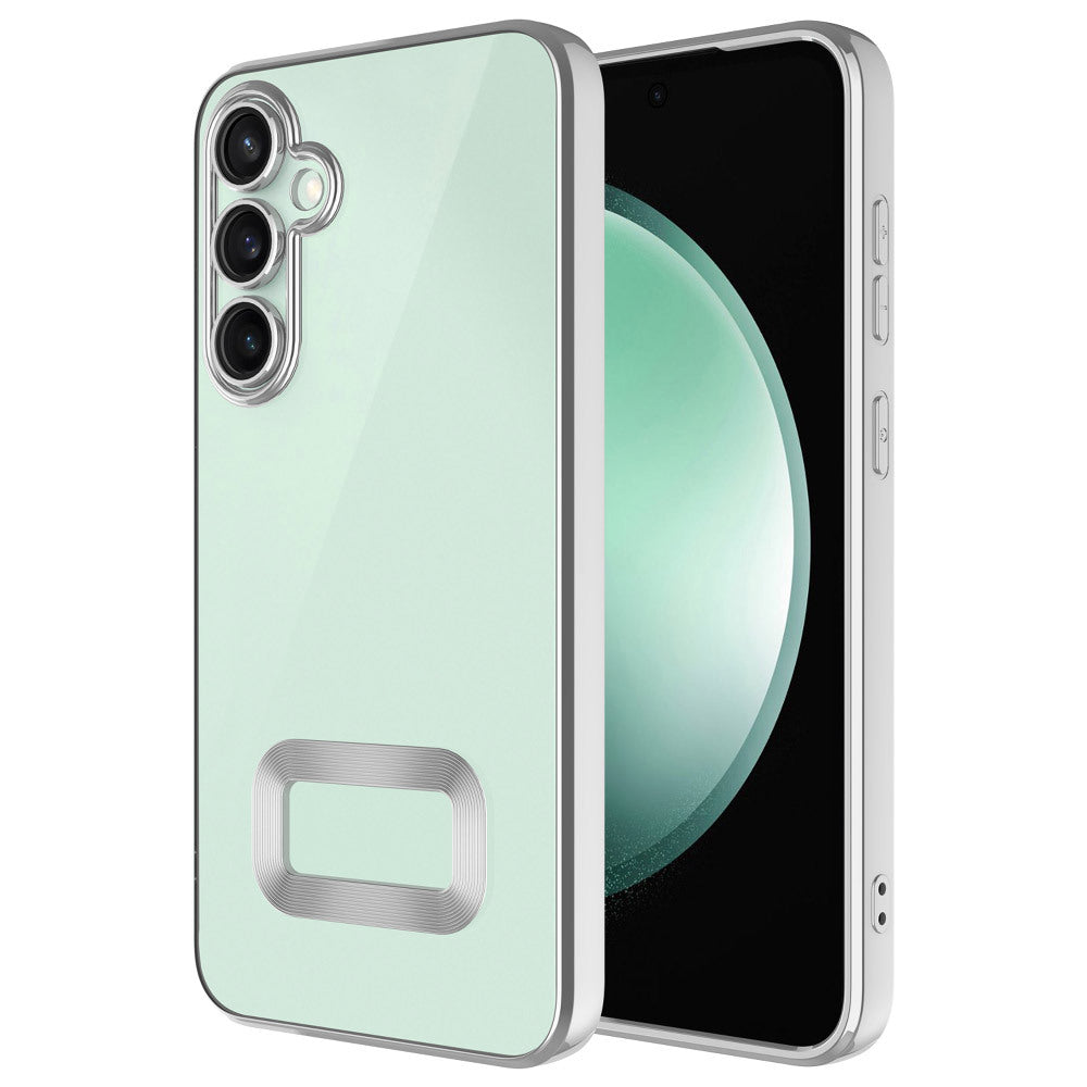 Galaxy A56 Kılıf Kamera Korumalı Logo Gösteren Zore Omega Kapak Lila