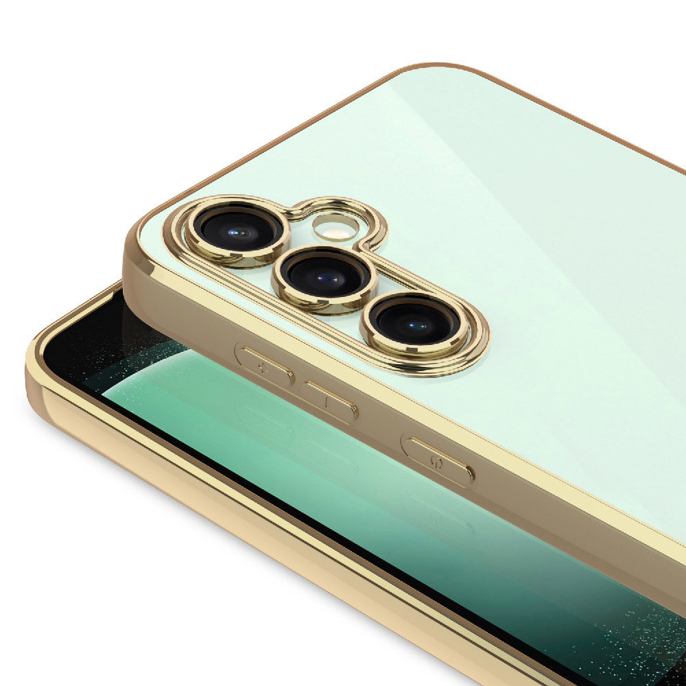 Galaxy A56 Kılıf Kamera Korumalı Logo Gösteren Zore Omega Kapak Lila