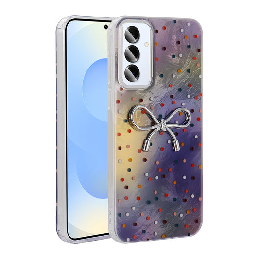 Galaxy S24 FE Kılıf Kamera Korumalı Figürlü Zore Ponti Silikon Kapak Lila