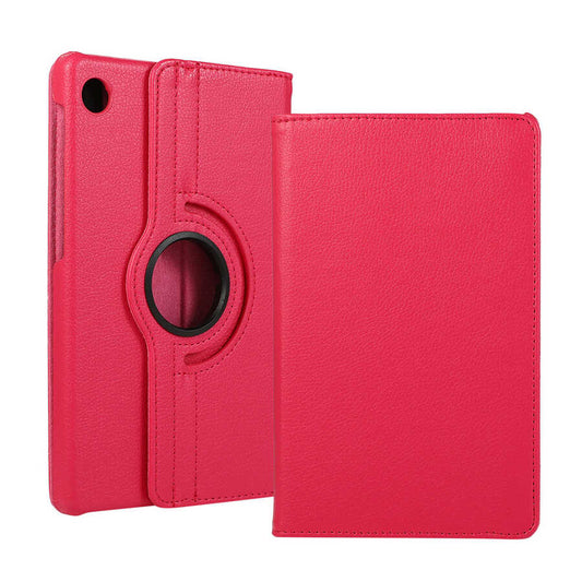 Huawei Matepad SE 10.4 Zore Dönebilen Standlı Kılıf Pembe Koyu