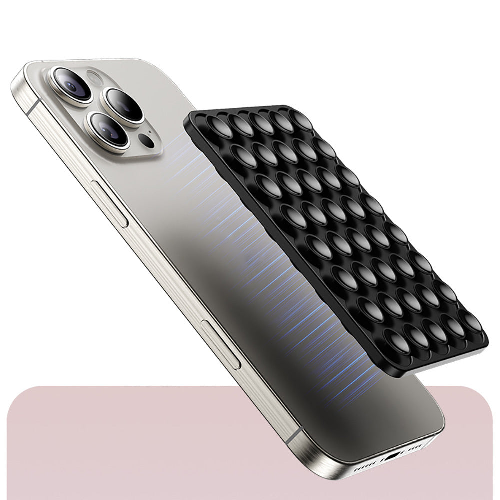 Kare Öpücük 01 Silikon Telefon Tutucu Açık Pembe