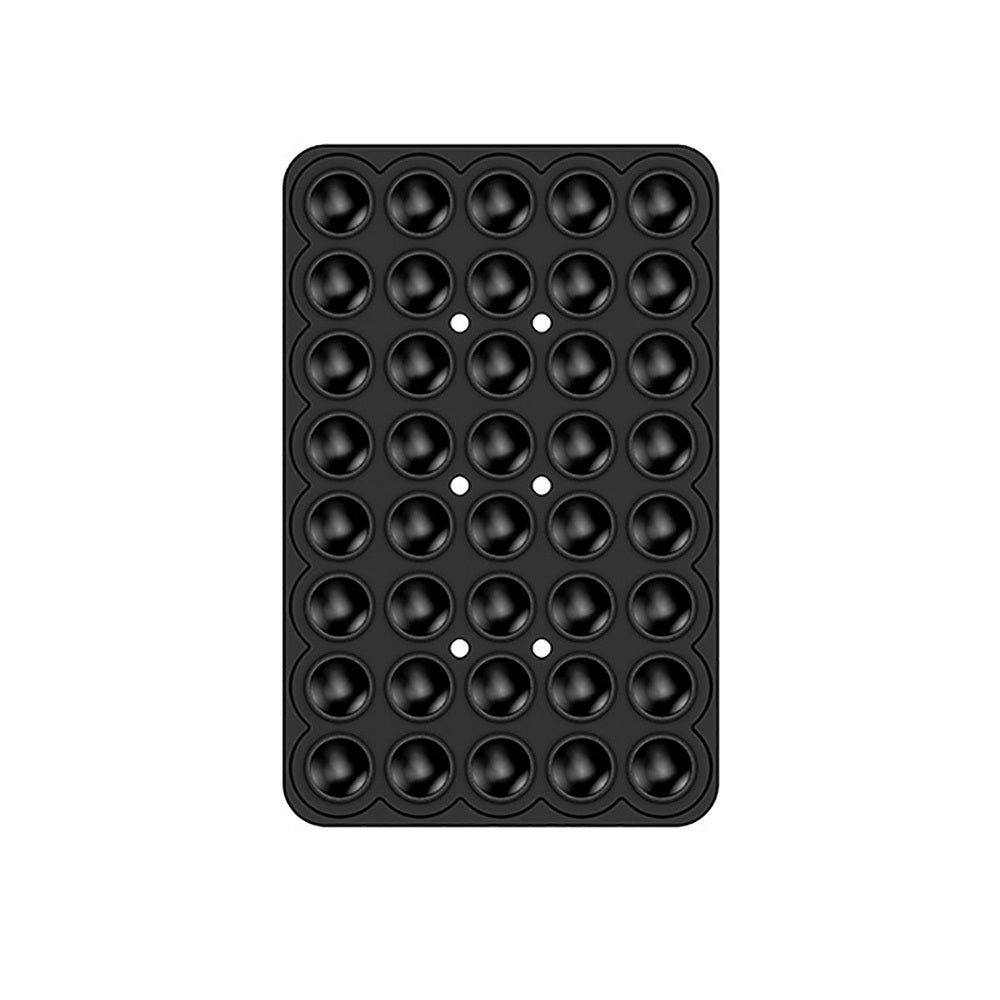 Kare Öpücük 01 Silikon Telefon Tutucu Siyah