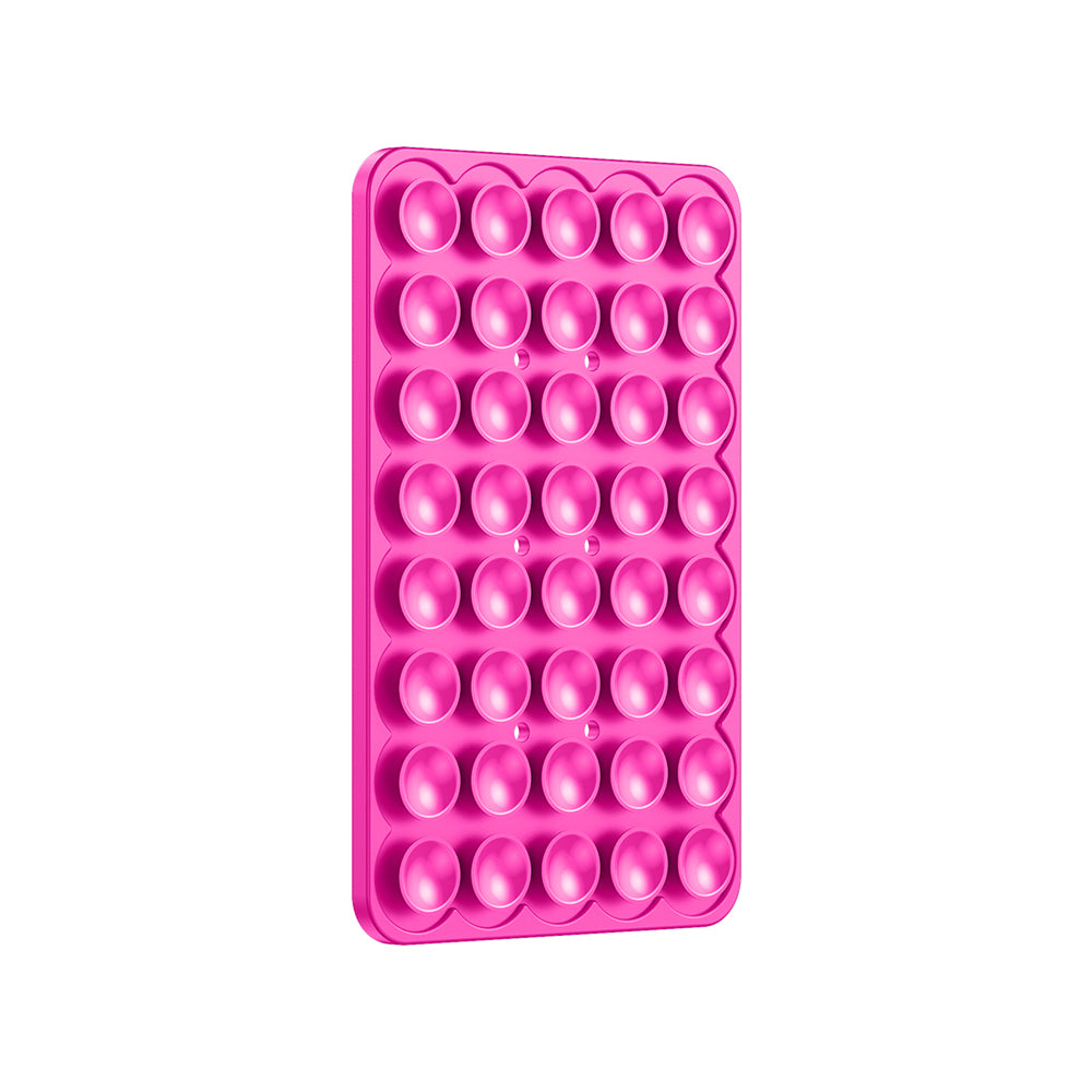 Kare Öpücük 01 Silikon Telefon Tutucu Açık Pembe