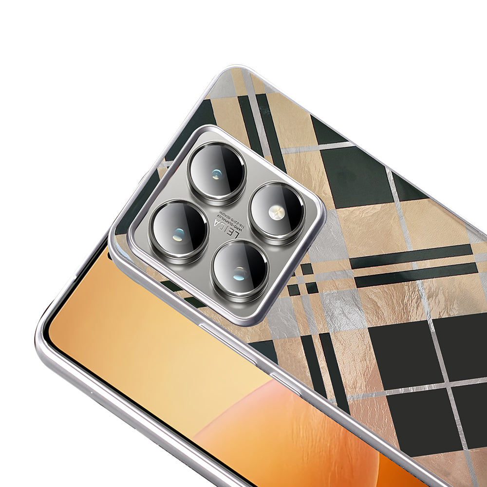 Xiaomi 14T Kılıf Desenli Zore Mep Kapak Gri Leopar
