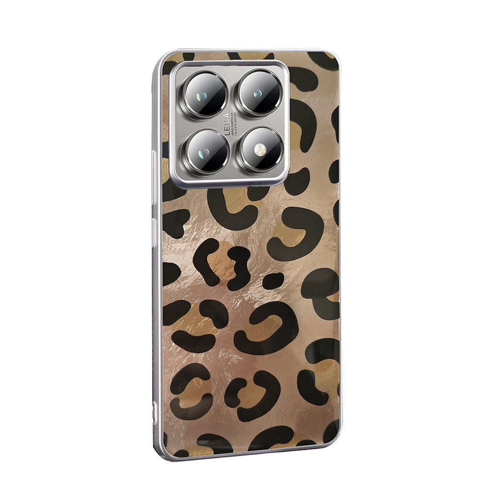 Xiaomi 14T Kılıf Desenli Zore Mep Kapak Gri Leopar