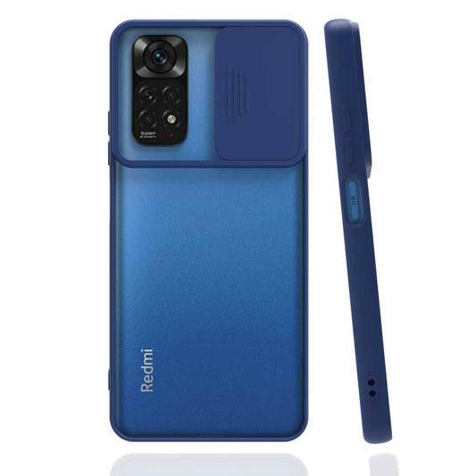 Xiaomi Redmi Note 11 Pro 5G Kılıf Zore Lensi Kapak Lacivert