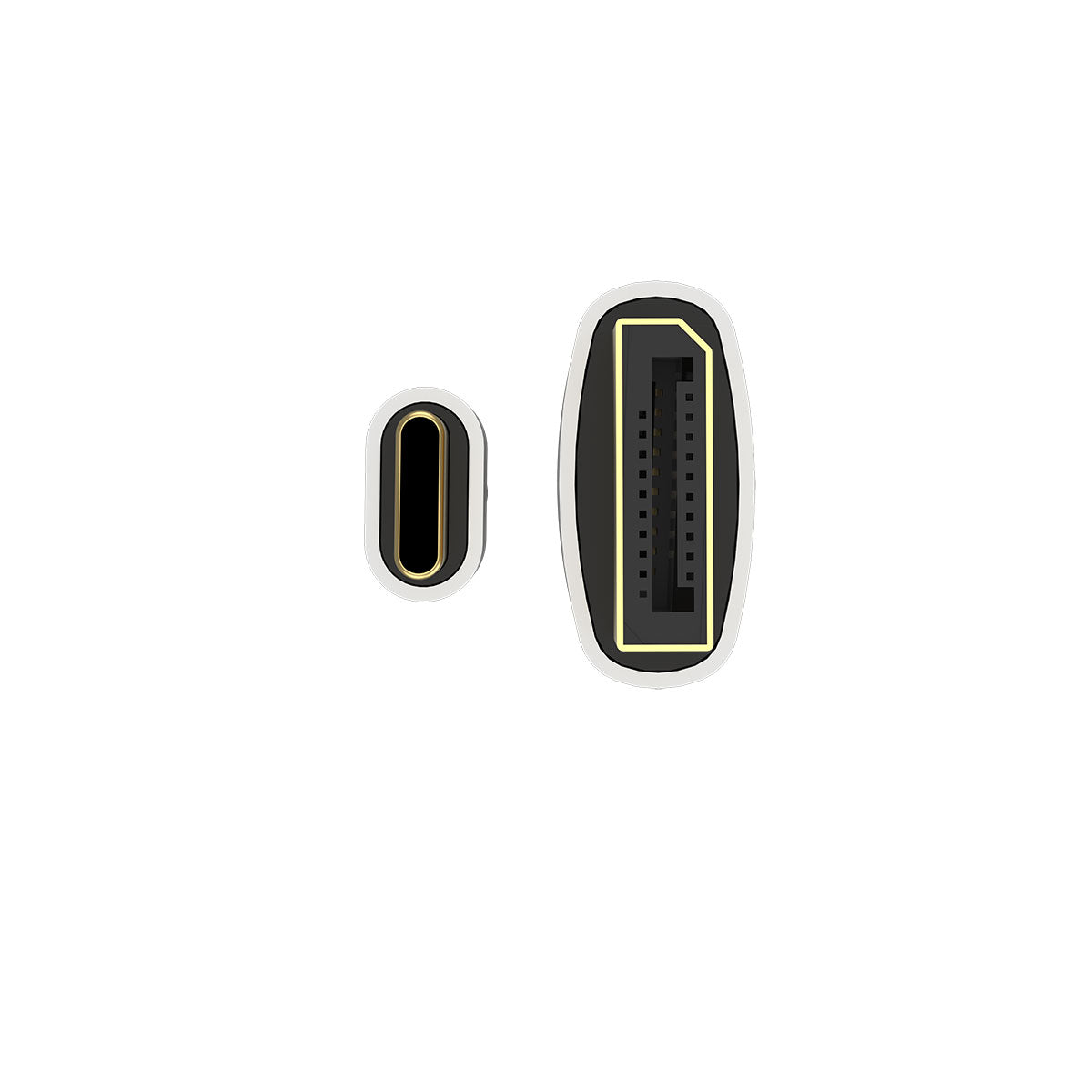 Zore QG08 8K 60 Hz Görüntü Kalitesi Type-C to Display Port Kablo 3m Gri